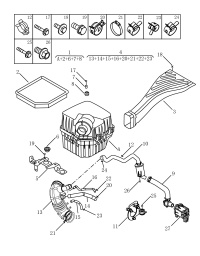 2032017500-ELEMENT, AIR CLEANER ATK412