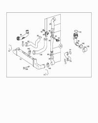 2105285582-RADIATOR HOSE W124/E200/E220
