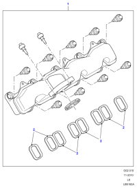 LR018370-GASKET,W.PUMP INLET