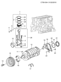 96415822-BEARING, CRANKSHAFT