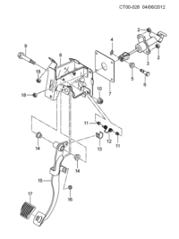 96652621-PEDAL ASSY,CLUTCH