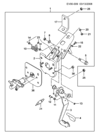 96330605-PEDAL ASSY,CLUTCH