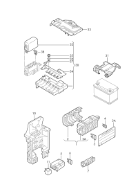 6X0937615A-Bracket, fuse
