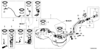 17044T4FH10-SET,FUEL TANK COM