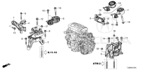 50820TJBA02-MTG RUB ASSY,ENG
