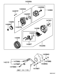 MD354804-ALTNTR ASSY