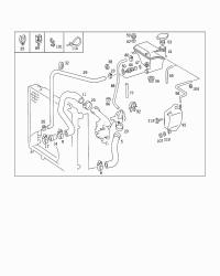 1245012482-RADIATOR HOSE W124/E200/E220
