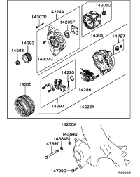 MD370480-ALTNTR ASSY