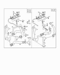 2205011082-RADIATOR HOSE W124/E200/E220