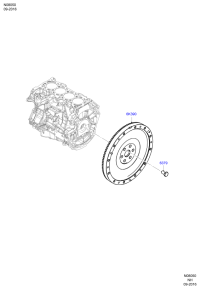 DG9P6K390AD-FLYWHEEL ASSY