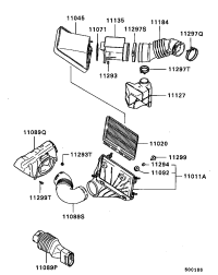 MD620456-ELEMENT, AIR CLEANER ATK412