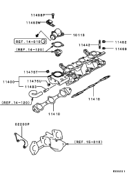 MD097041-FITTING,WATER OUTLET