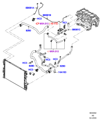 6G918260SA-HOSE ASSY-EGR COOLER,OUT