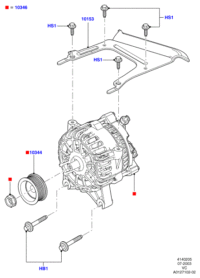 3W1Z10346AA-ALTERNATOR, 12V 80A 4PK, TOYOTA
