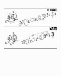 0091547602-ALTERNATOR 14V/150A-S(W220)199