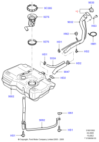 3N219276AA-GASKET,W.PUMP INLET