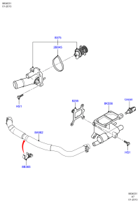 4M5G8575FB-THERMOSTAT ASSY