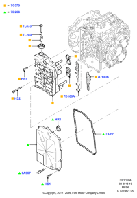 7M5R7A191AA-GASKET,W.PUMP INLET