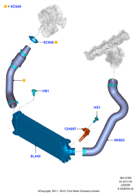 CC116K863BE-RADIATOR HOSE W124/E200/E220