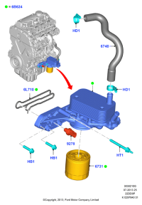 CK3Q8N039AA-HOSE ASSY-EGR COOLER,OUT