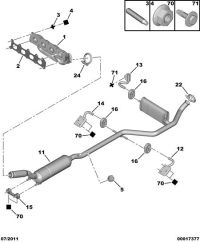 0341J5-MANIFOLD, EXHAUST