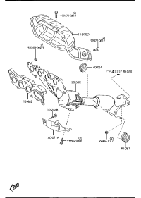 LFYF2050XA-MANIFOLD, EXHAUST
