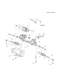 13354440-Package, steering gear cover repair (incl. 8-10)