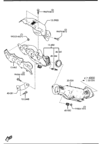 LFD713460B-GASKET,EXHAUST MANIF