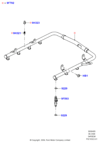 9C2Z9F593A-NOZZLE ASSY