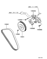 MD323372-PUMP ASSY-WATER