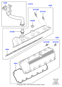 4C3Z6584CA-GASKET,W.PUMP INLET