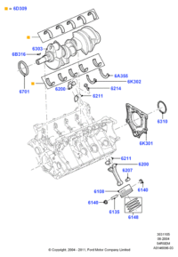 2L3Z6108AA-PISTON, RH