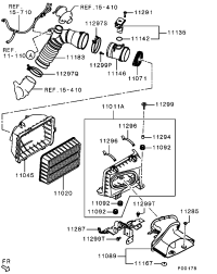 1500A023-ELEMENT, AIR CLEANER ATK412