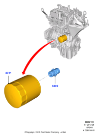 7S7G6714BB-CARTRIDGE,OIL FILTER