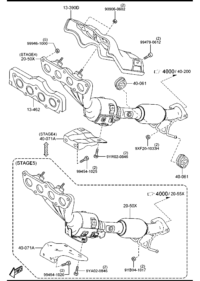 Z6192050XA-MANIFOLD, EXHAUST