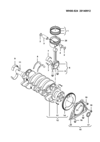 96864000-BOLT, CONNECTING ROD