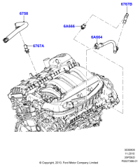 BB5Z6758A-INLET,WATER PUMP