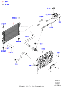 DB5Z8C289C-HOSE ASSY-EGR COOLER,OUT