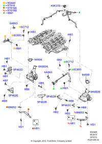 GB5Z9T516A-INLET,WATER PUMP