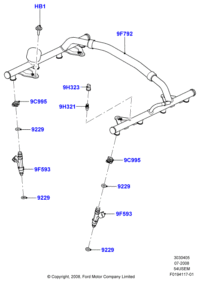 9L3Z9F593B-NOZZLE ASSY