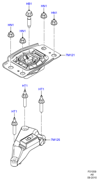 9G917M125BA-BRACKET,HARNESS