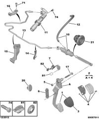 2127V1-PEDAL ASSY,CLUTCH
