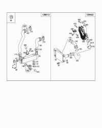 4635016884-RADIATOR HOSE W124/E200/E220