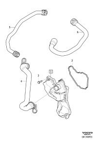 31422350-RADIATOR HOSE W124/E200/E220