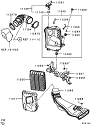 1500A190-ELEMENT, AIR CLEANER ATK412