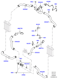LR036487-PIPE-EGR COOLER *