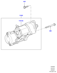 LR009298-STARTER12V 9TFORD RANGER 9T