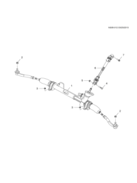 9047521-Nut, rr. axle strut to carrier (6.509)