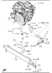 AW30199F0B-COOLER ASSY, OIL