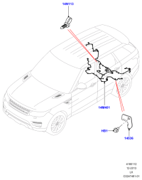 LR050422-HARNESS ASSY-OIL PRESSURE SENS